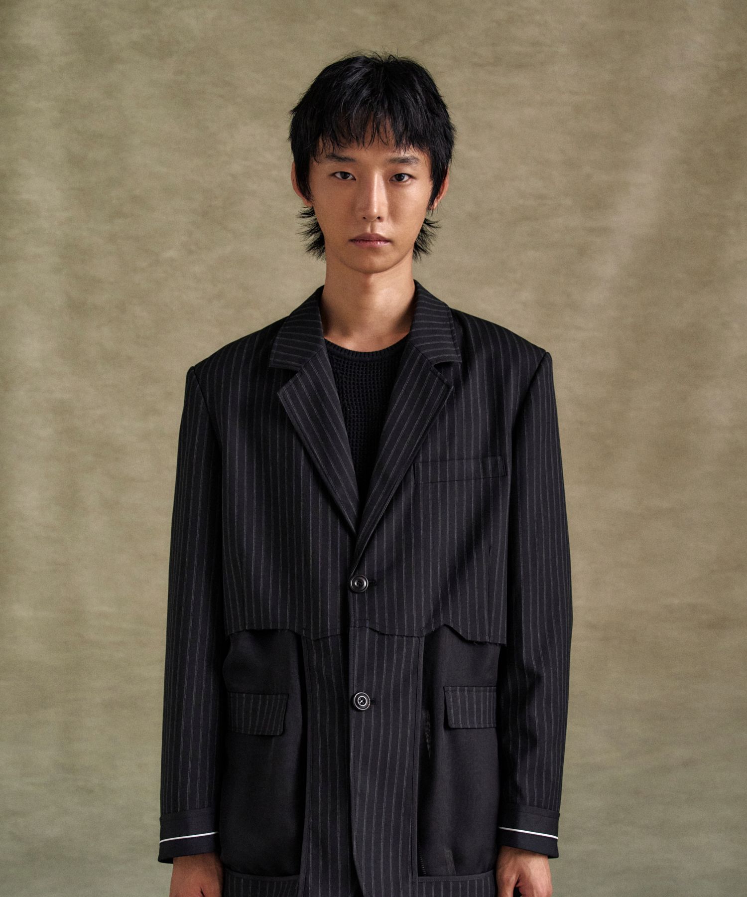 MUSINSA | ANDERSSON BELL Inside Out Stripe Sheer Jacket