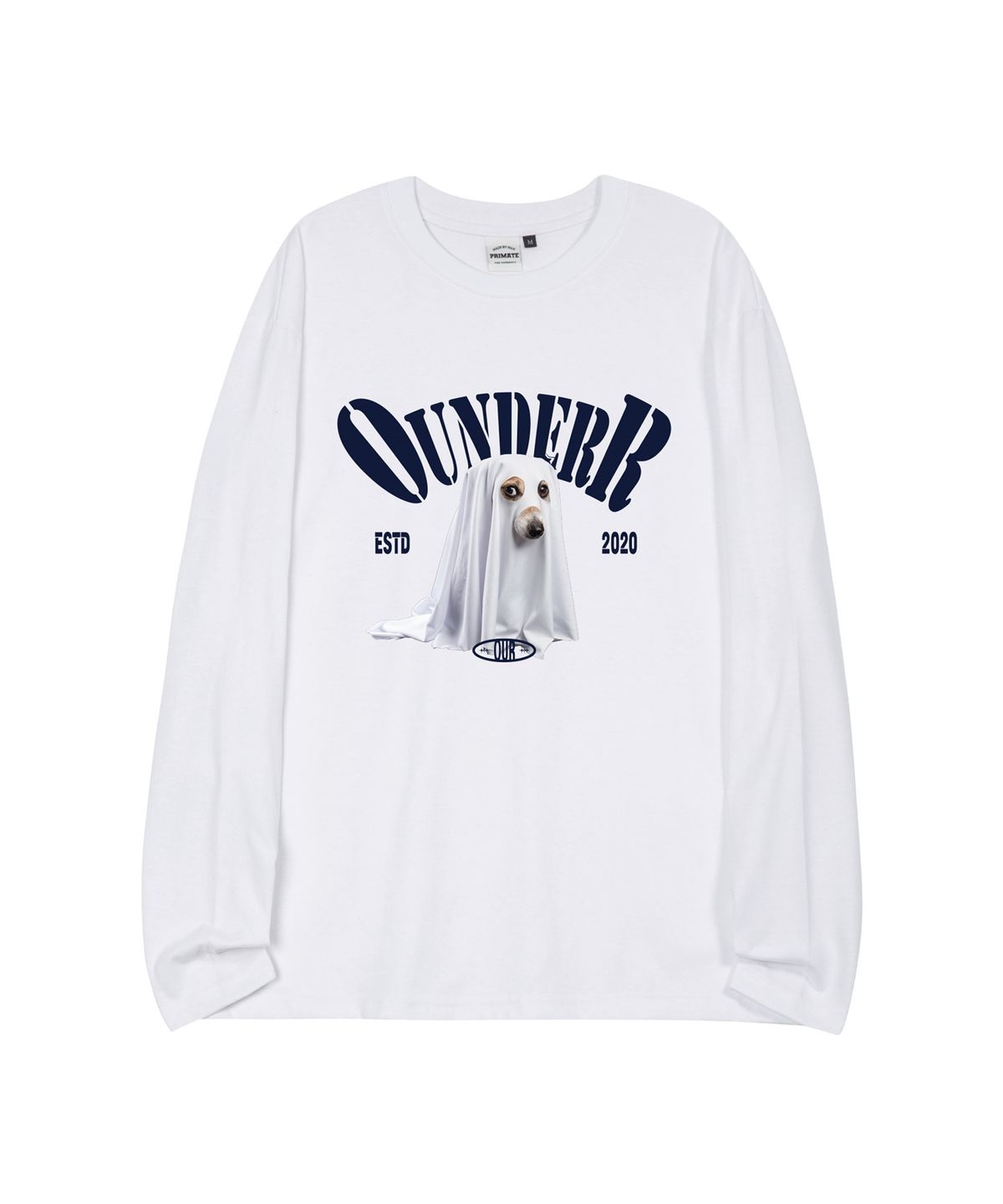 오언더알(OUNDERR) BOO_오버핏_롱_슬리브 [화이트]