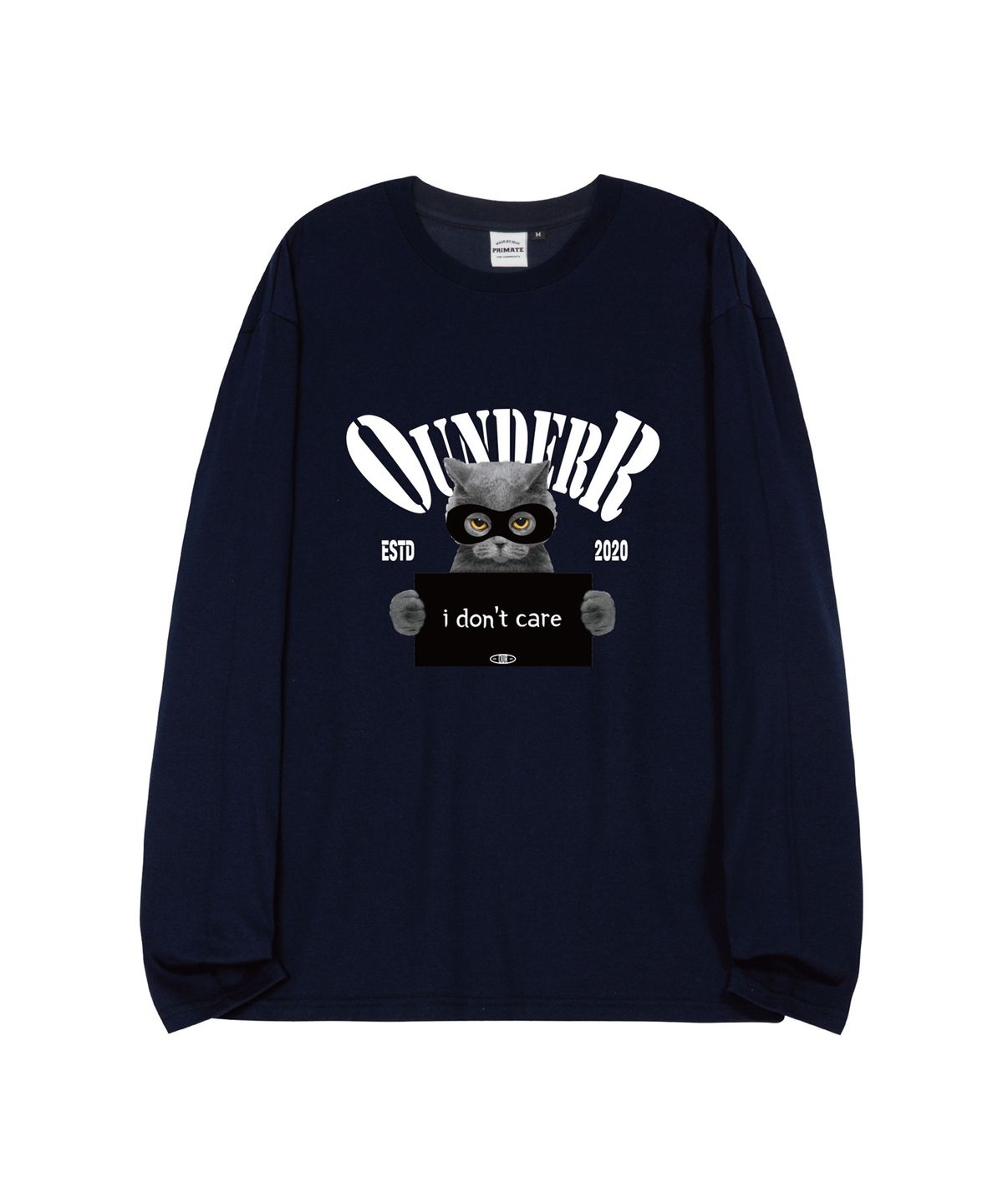 오언더알(OUNDERR) THUG_오버핏_롱_슬리브 [네이비]