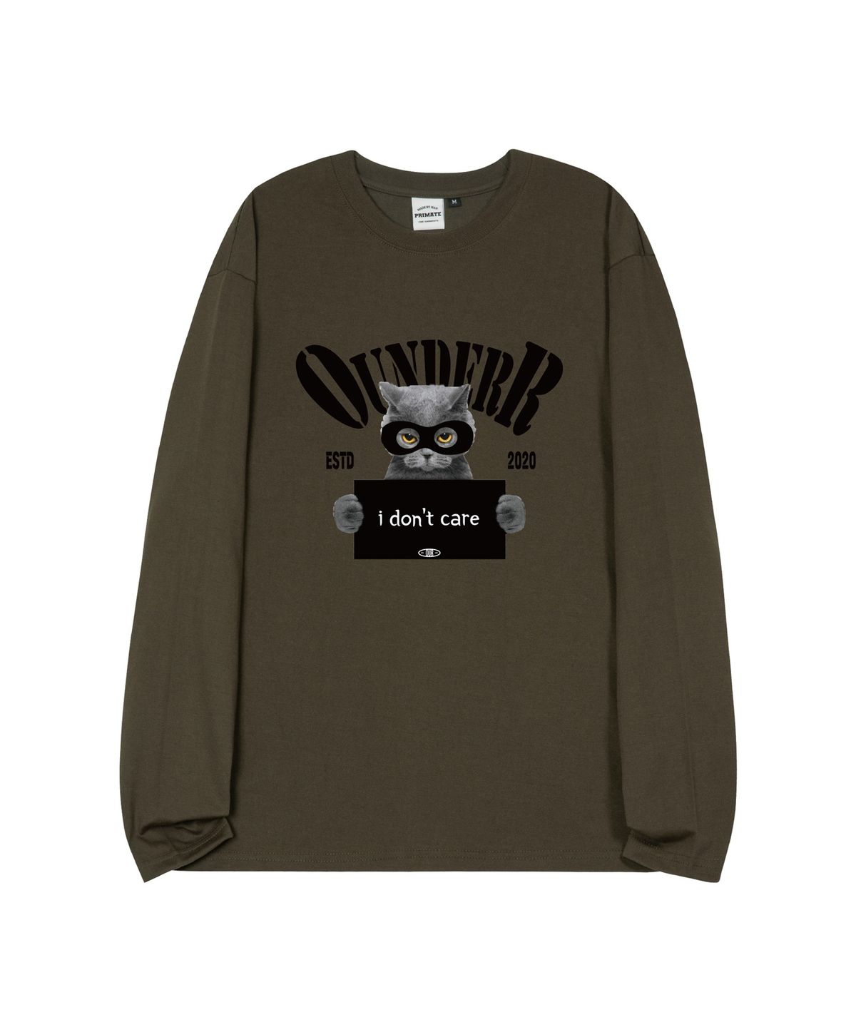 오언더알(OUNDERR) THUG_오버핏_롱_슬리브 [카키]