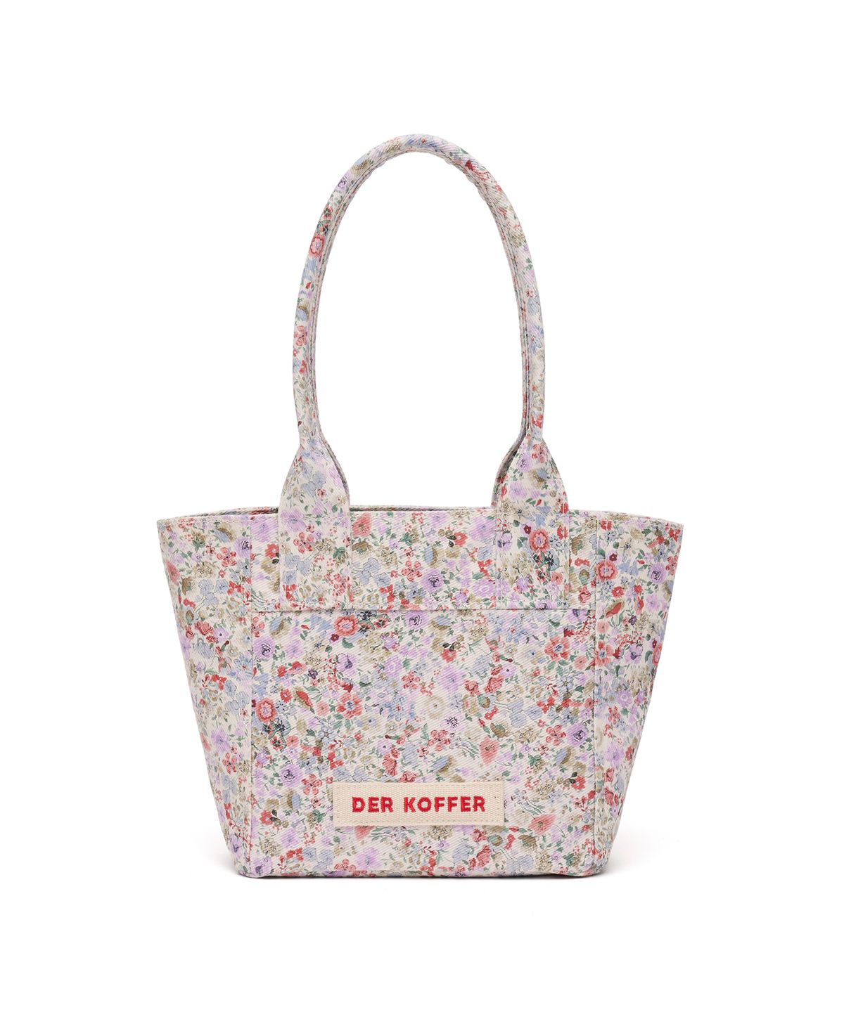 델코퍼(DER KOFFER) SHOPPER VINTAGE [FLOWER-WHITE]-MINI