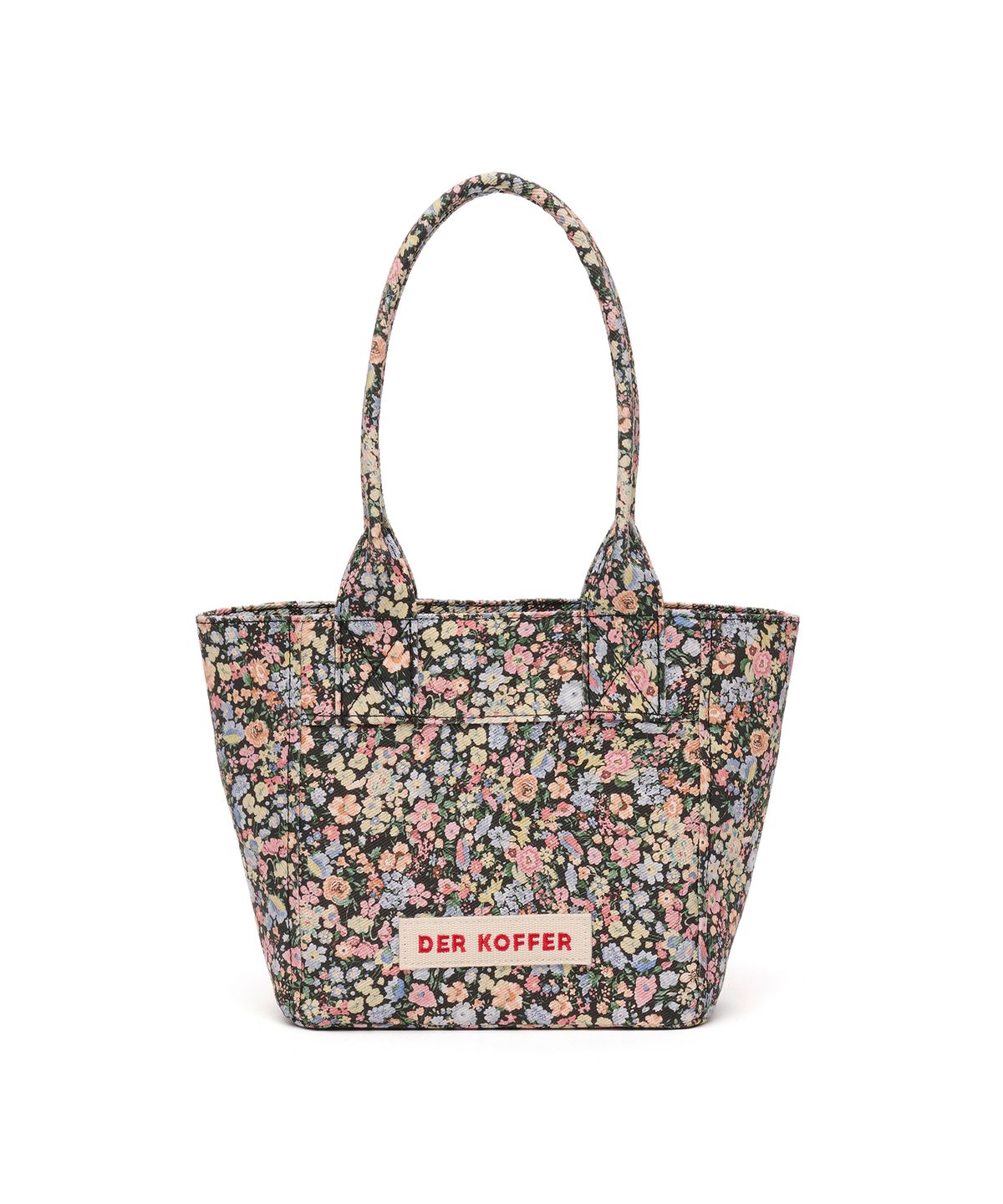 델코퍼(DER KOFFER) SHOPPER VINTAGE [FLOWER-BLACK]-MINI