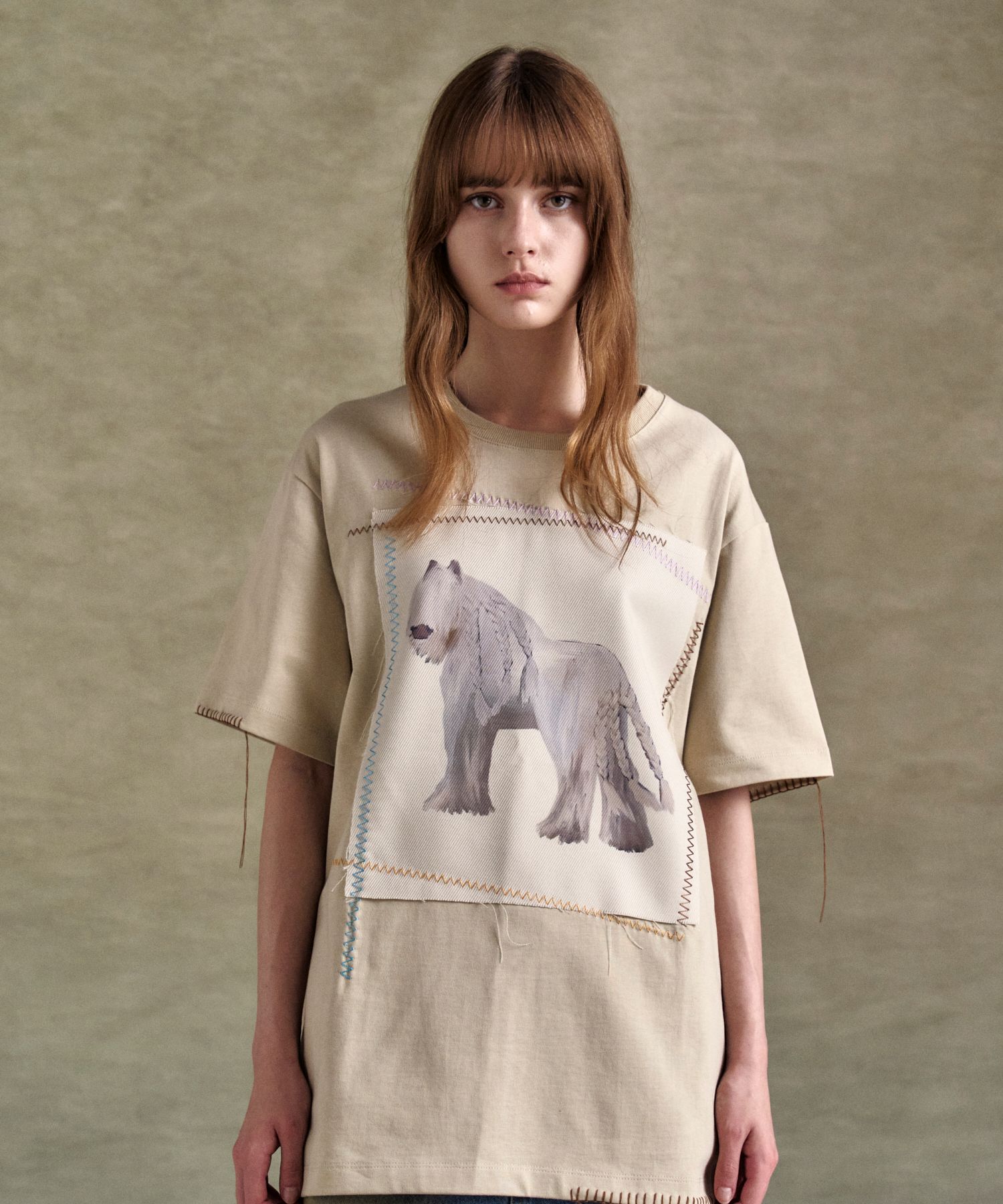 ★ANDERSSON BELL★ ESSENTIAL HORSE PATCH OVERSIZED T-SHIRT a MUSINSA | ANDERSSON BELL FOR WOMEN (ESSENTIAL) Horse Patch