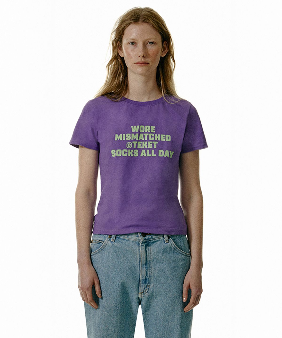 테켓(TEKET) Mismatch Tee Purple