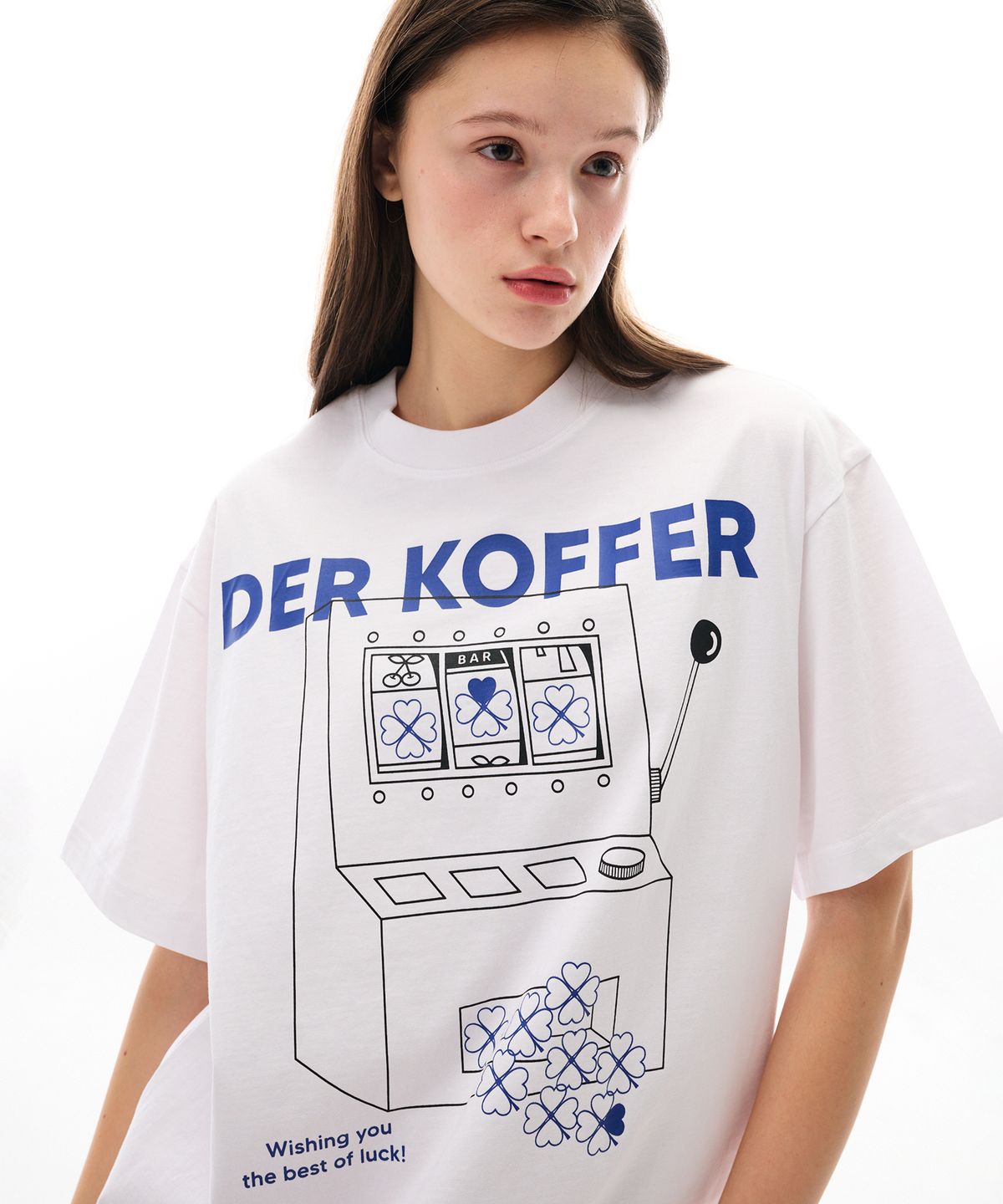 델코퍼(DER KOFFER) GAME MACHINE CLOVER T [WH-BL]