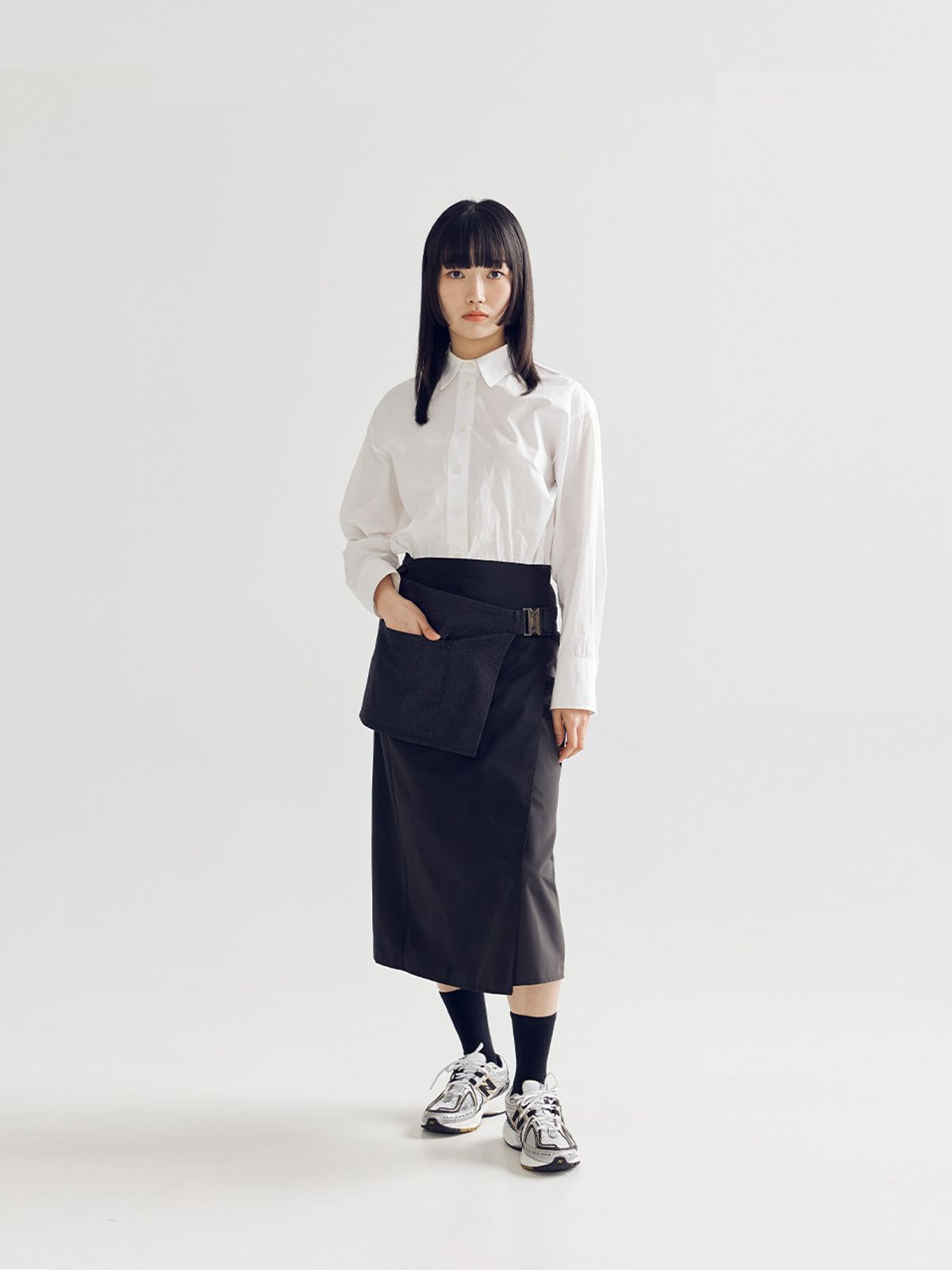 봄날 부티크(BOMNAL BOUTIQUE) 데님 벨트 백  블랙데님