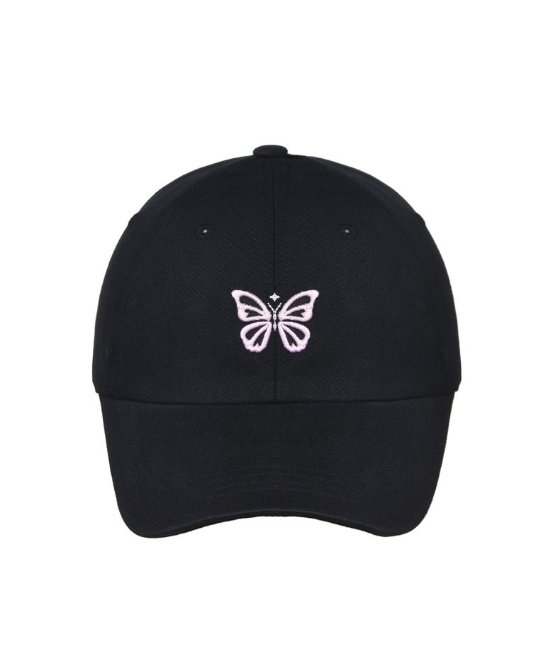 MINI BUTTERFLY BLINK BALL CAP_BLACK PINK