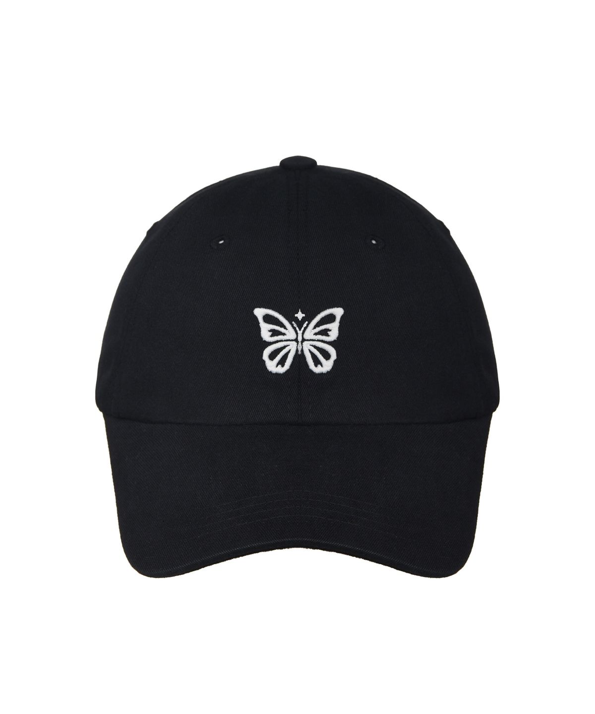 닉앤니콜(NICK&NICOLE) MINI BUTTERFLY BLINK BALL CAP_BLACK WHITE