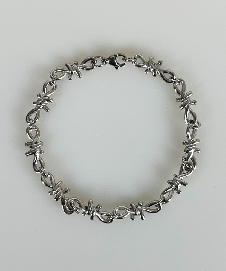 [팔찌][써지컬스틸]Fence Chain Bracelet Silver