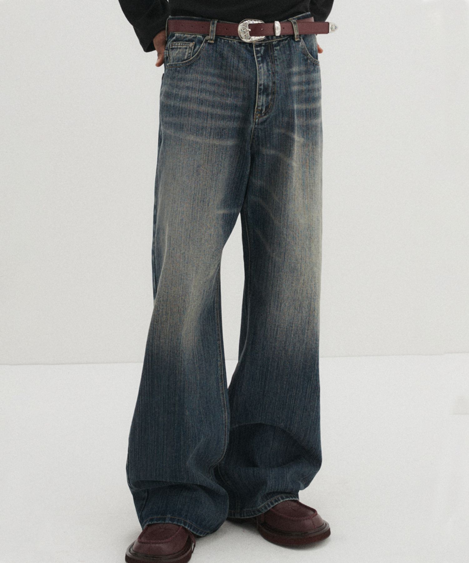 デニム・ジーパン DNSR Signature Wide Denim Pants 5SH135 DNSR】Signature Wide Denim Pants | OUR BRAND,DNSR | PRESSING