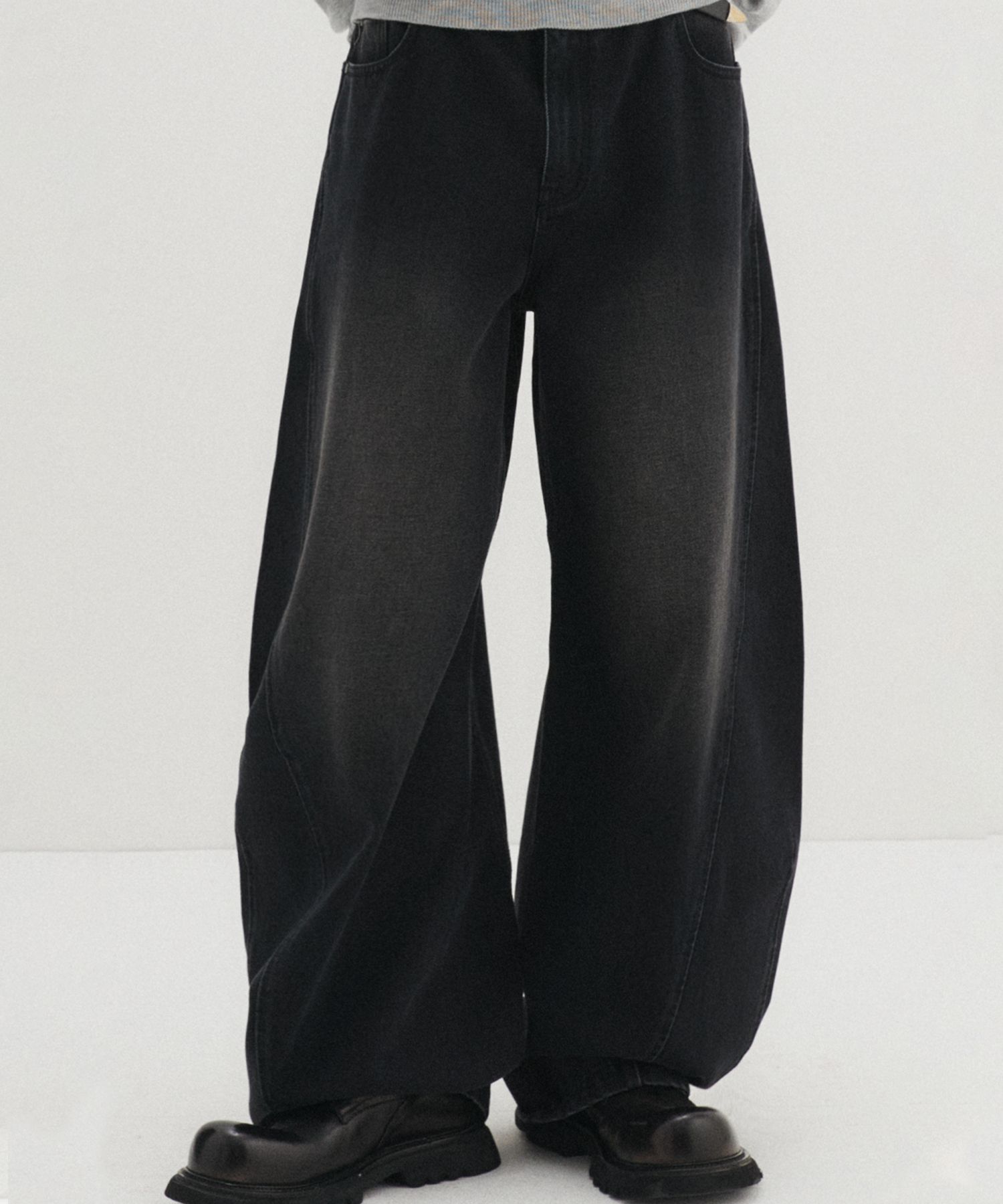 パンツ DNSR wide flared denim pants black MUSINSA公式 | DNSR [PERSONAL SPACE] wide flared denim pants