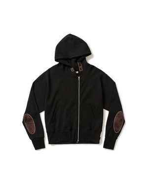 Writer hooded zip-up / Black