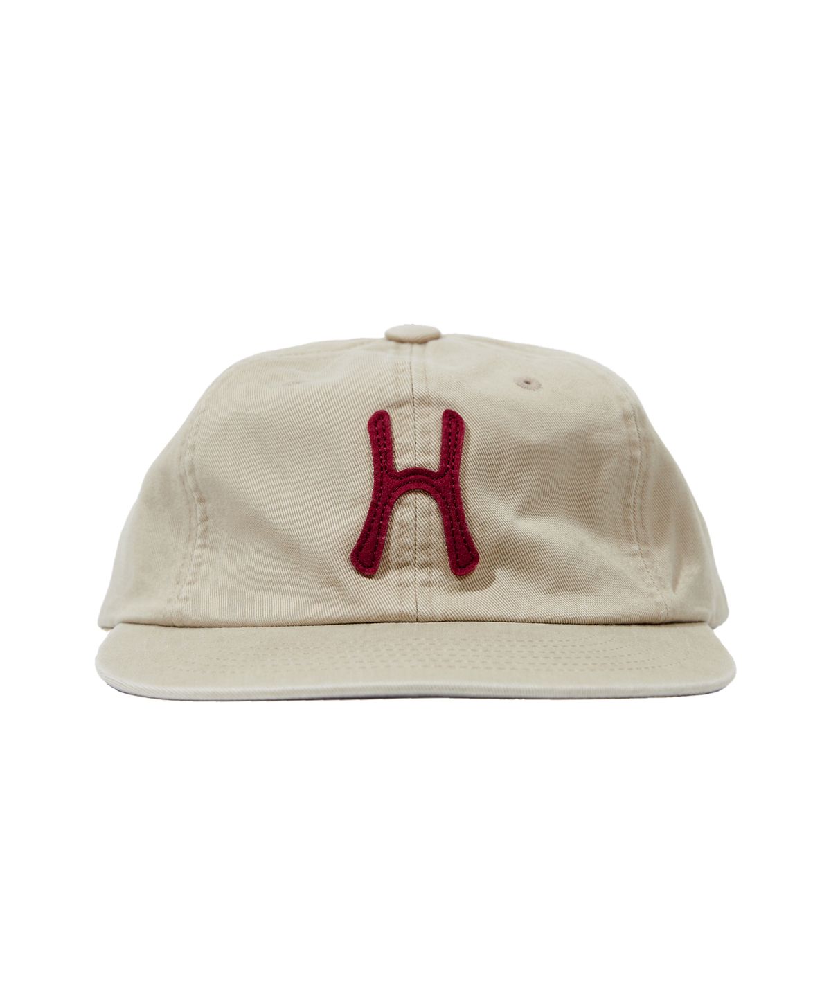 헬로 선라이즈(HELLO SUNRISE) H Logo Cotton Relaxed Fit 6Panel Cap_Beige