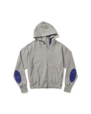 Writer hooded zip-up / Melange gray