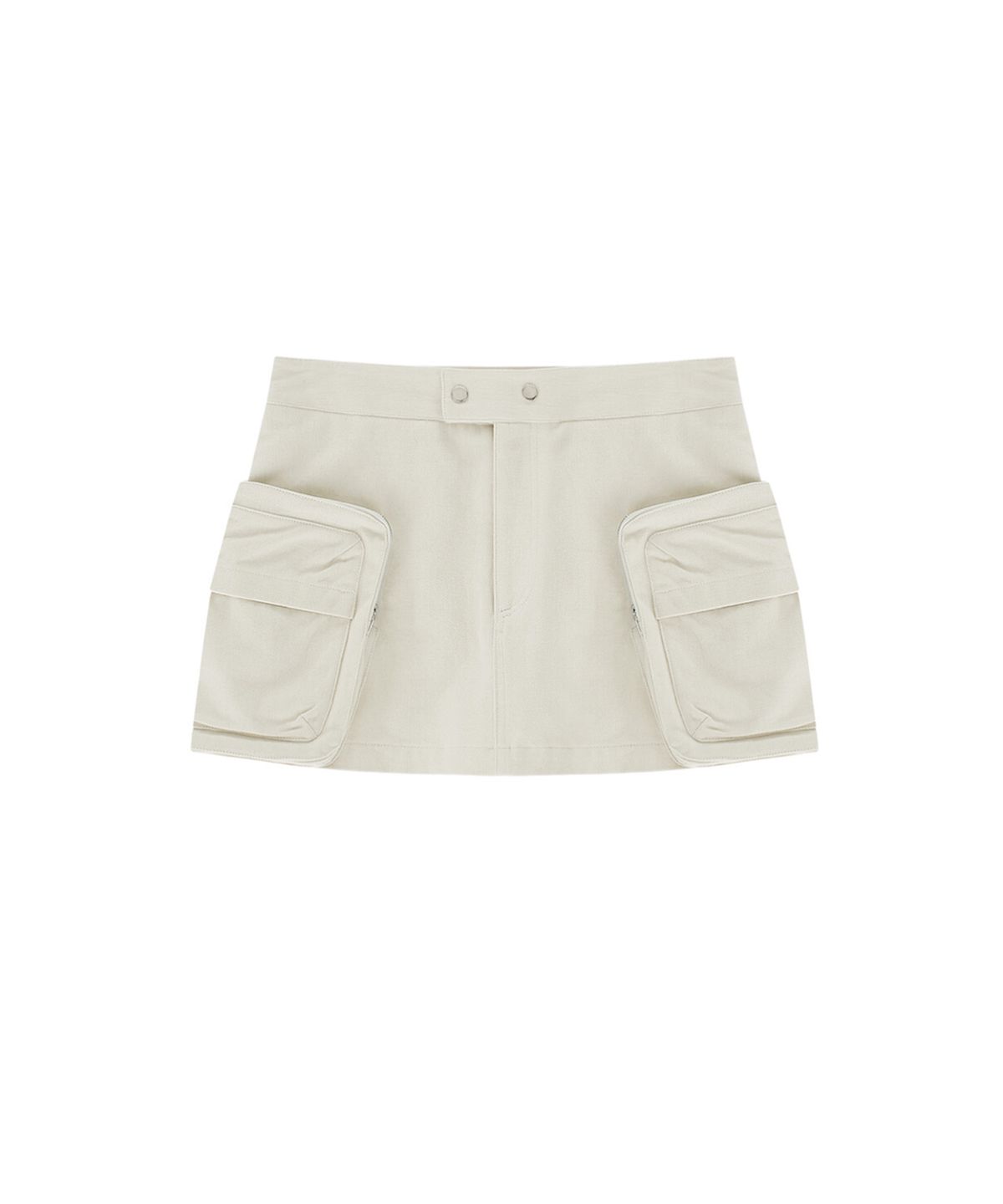 카시코(KASHIKO) Fluffy Cargo Mini Skirt Pants Ivory