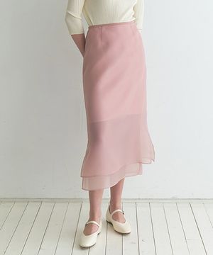 오간자 시스루 스커트 NEW5XS232