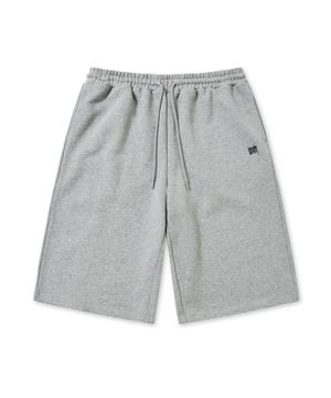 TAG SWEAT SHORTS - MELANGE GREY