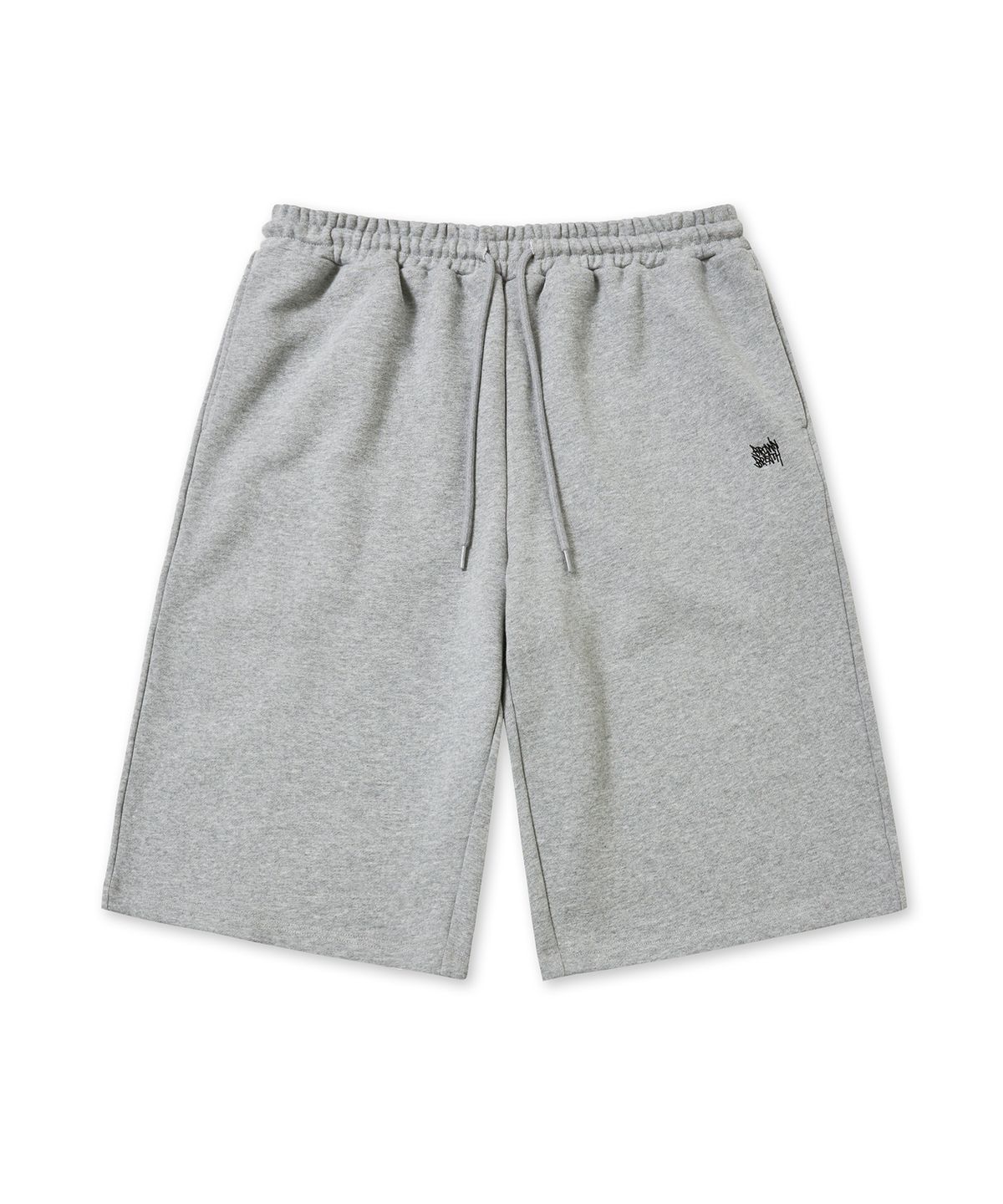 브라운브레스(BROWNBREATH) TAG SWEAT SHORTS - MELANGE GREY