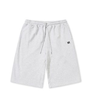 TAG SWEAT SHORTS - ASH
