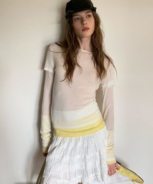 Color Block Layered Long Sleeve T-shirt (4colors)