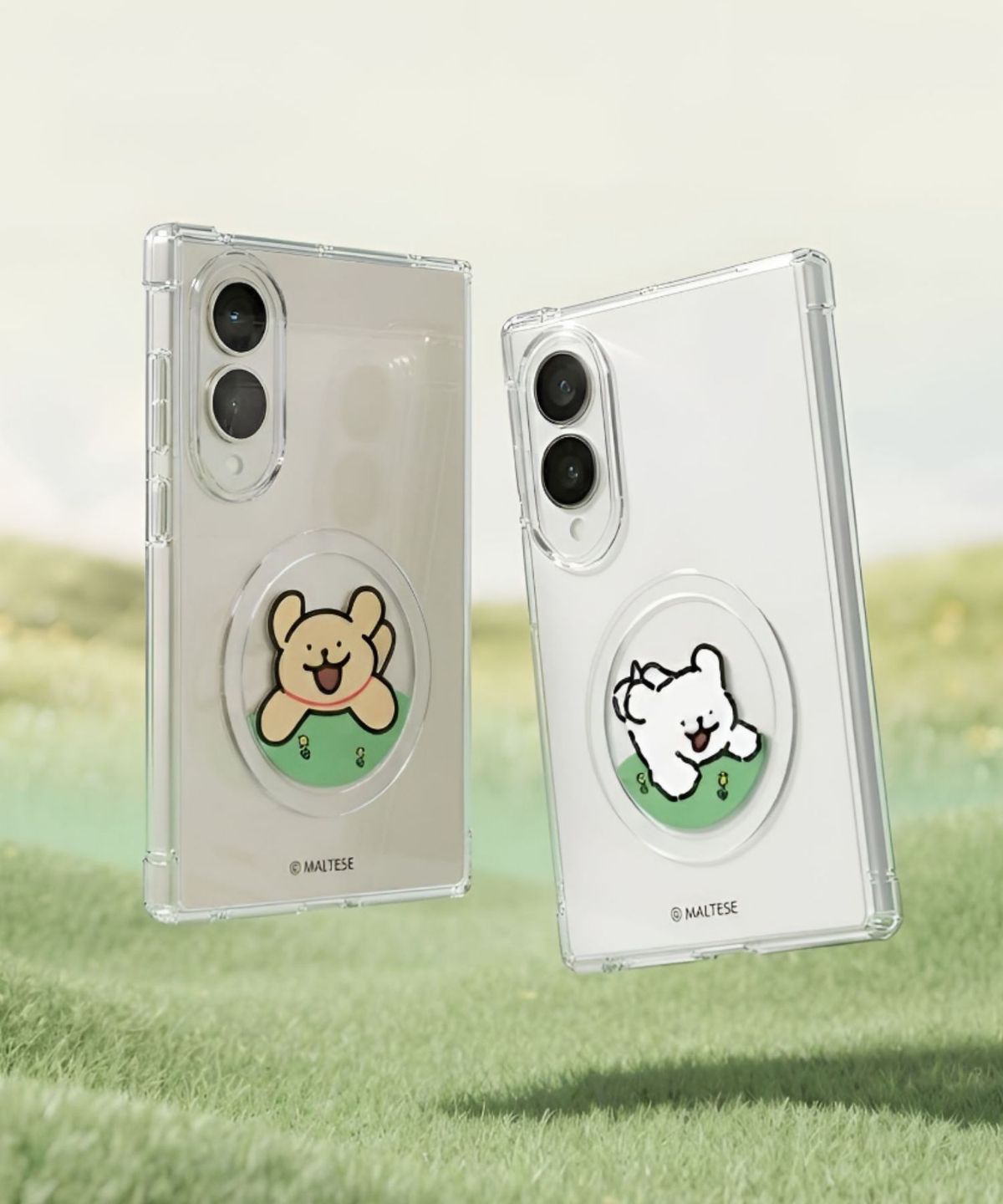 에잇클로드(8CLOTHE) 몰티즈 정품 큐티즈 맥세이프 투명 젤하드 케이스