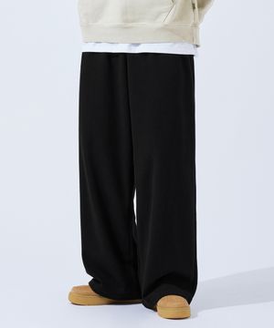 컴포트 이지 밴딩 와이드 트레이닝 팬츠 블랙