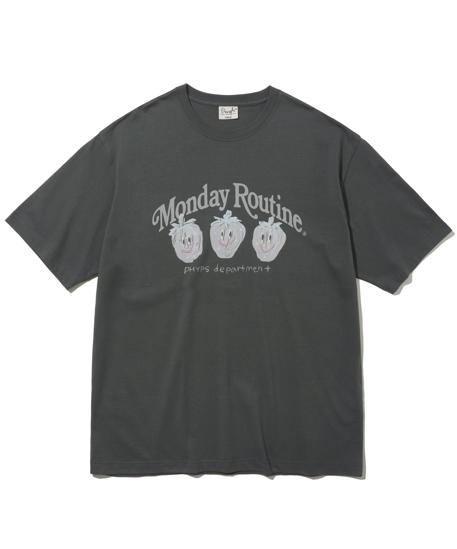 PHYPS ♥ Strawberry Routine Short Sleeve T-Shirt MUSINSA | PHYPS Strawberry Routine Short Sleeve T-Shirt_Blue