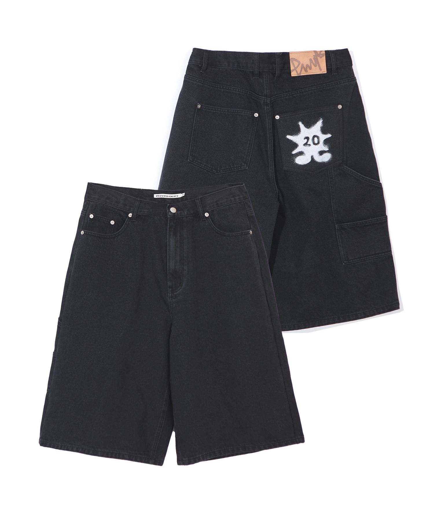 ★ Phyps Department★ Washed Bermuda Denim Shorts Black PFM MUSINSA | PHYPS Washed Bermuda Denim Shorts_Black