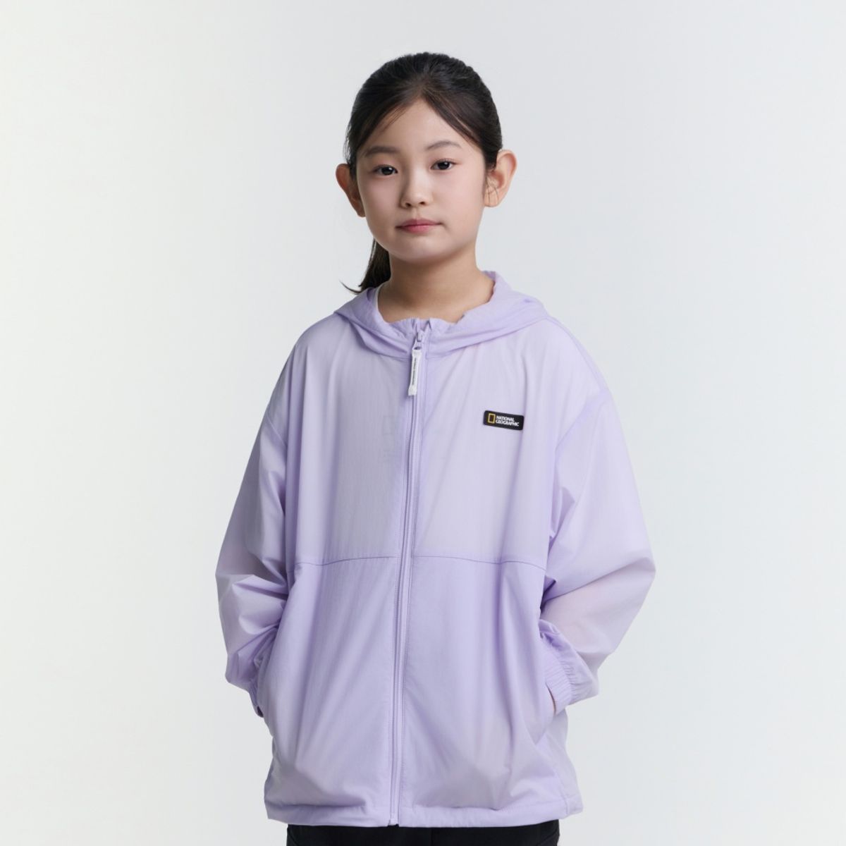 내셔널지오그래픽 키즈(NATIONAL GEOGRAPHIC KIDS) K252UJK920 초경량 바람막이 점퍼 LAVENDER