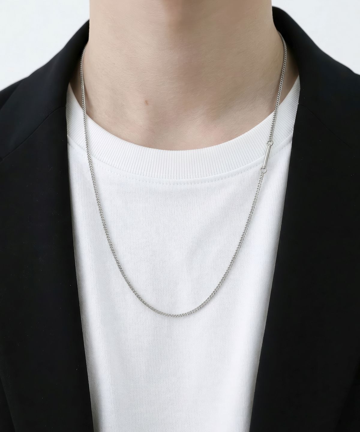 베이스클레프(BASSCLEF) 기본 체인 목걸이 써지컬 스틸 CLEF CHAIN S1 NEC