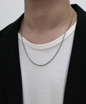 사각 체인 목걸이 써지컬 스틸 CLEF Box Chain NEC