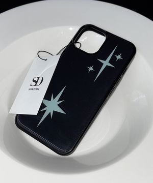 트윙클 블랙 스타 아이폰 갤럭시 에폭시 범퍼 케이스
