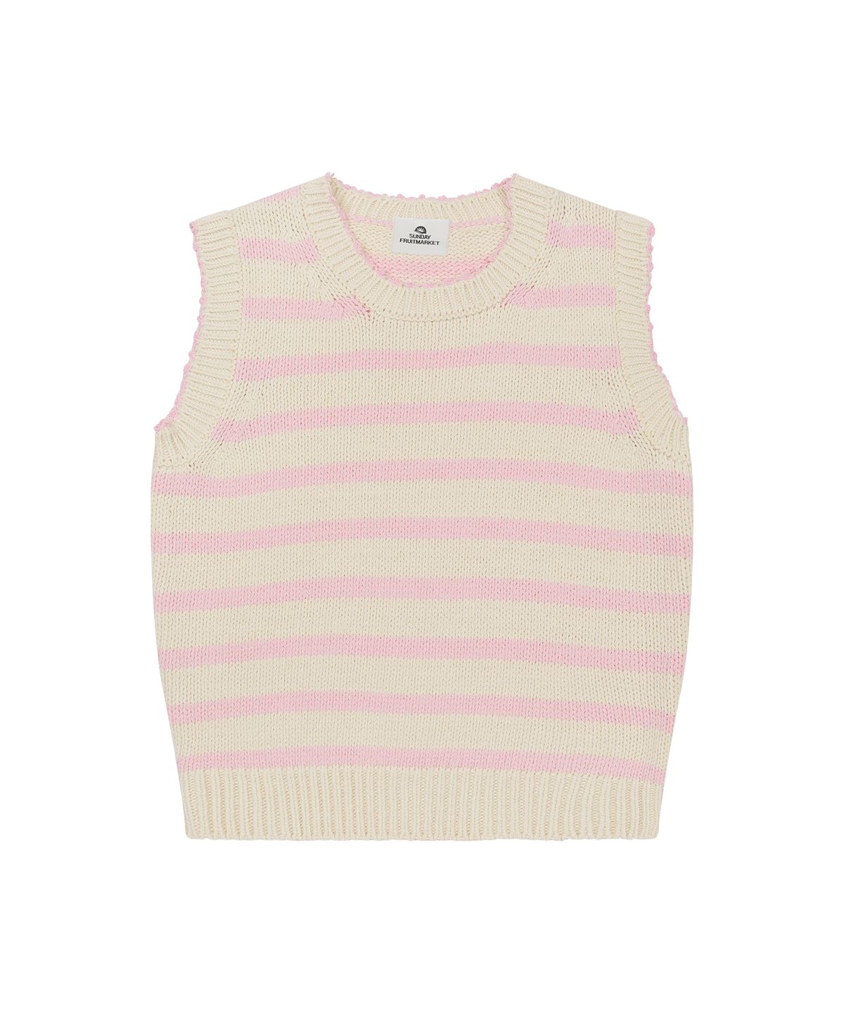 선데이후르츠마켓(SUNDAY FRUIT MARKET) W) CANDY CROPPED VEST CREAM