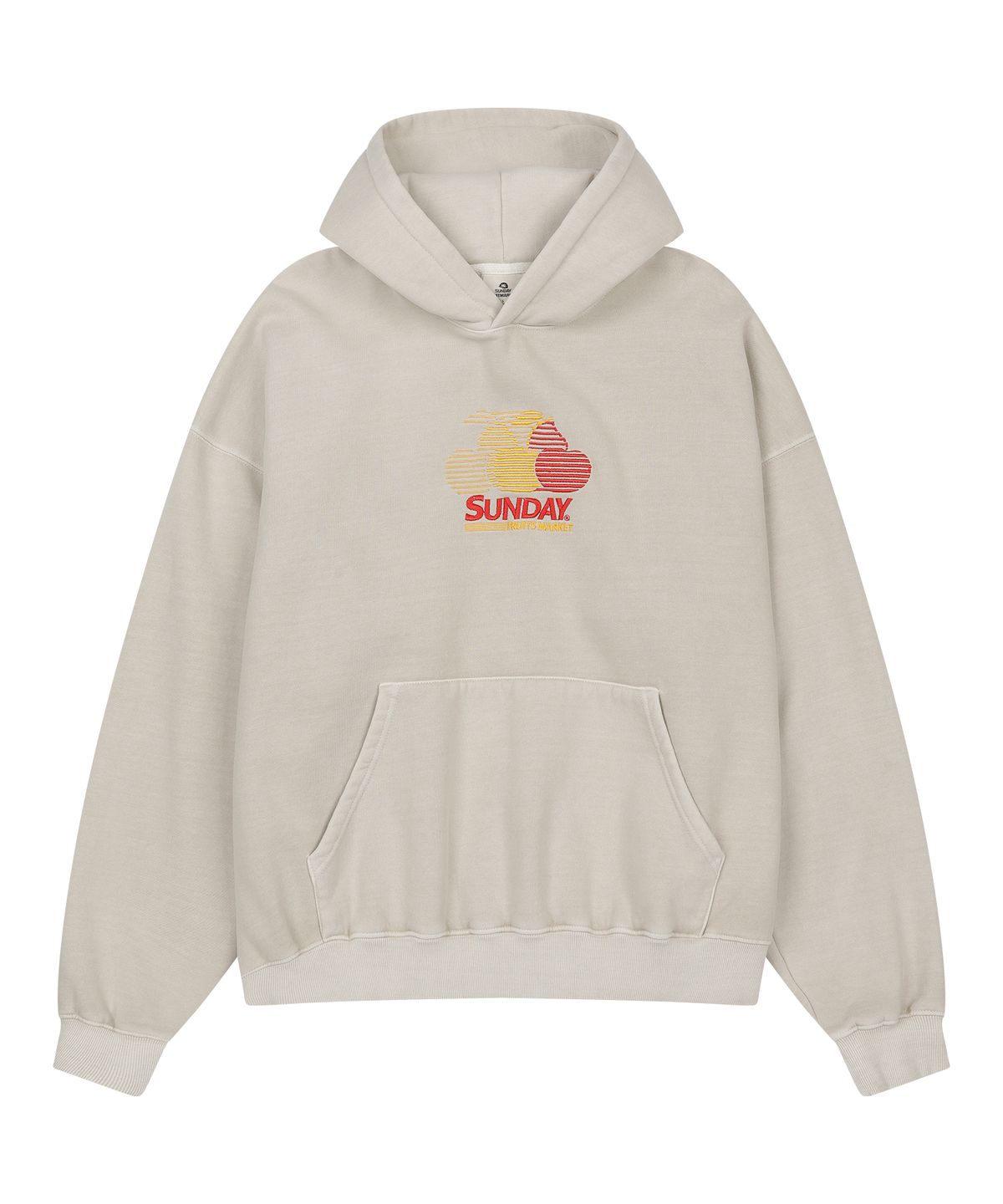 선데이후르츠마켓(SUNDAY FRUIT MARKET) PIGMENT CHERRY HOODIE BEIGE