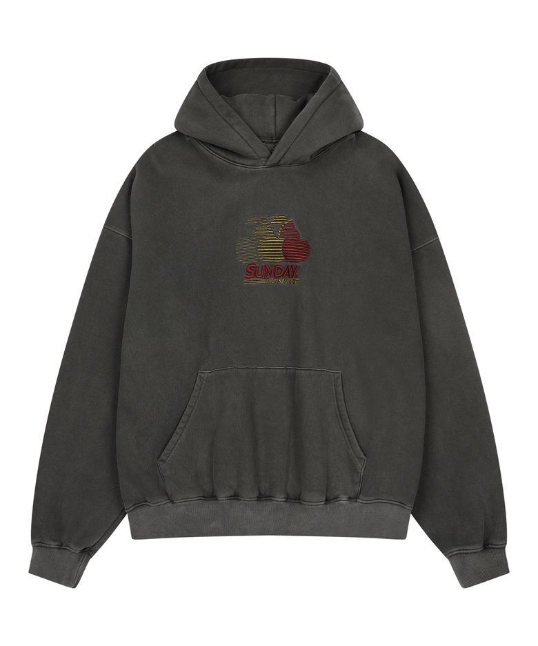 PIGMENT CHERRY HOODIE CHARCOAL