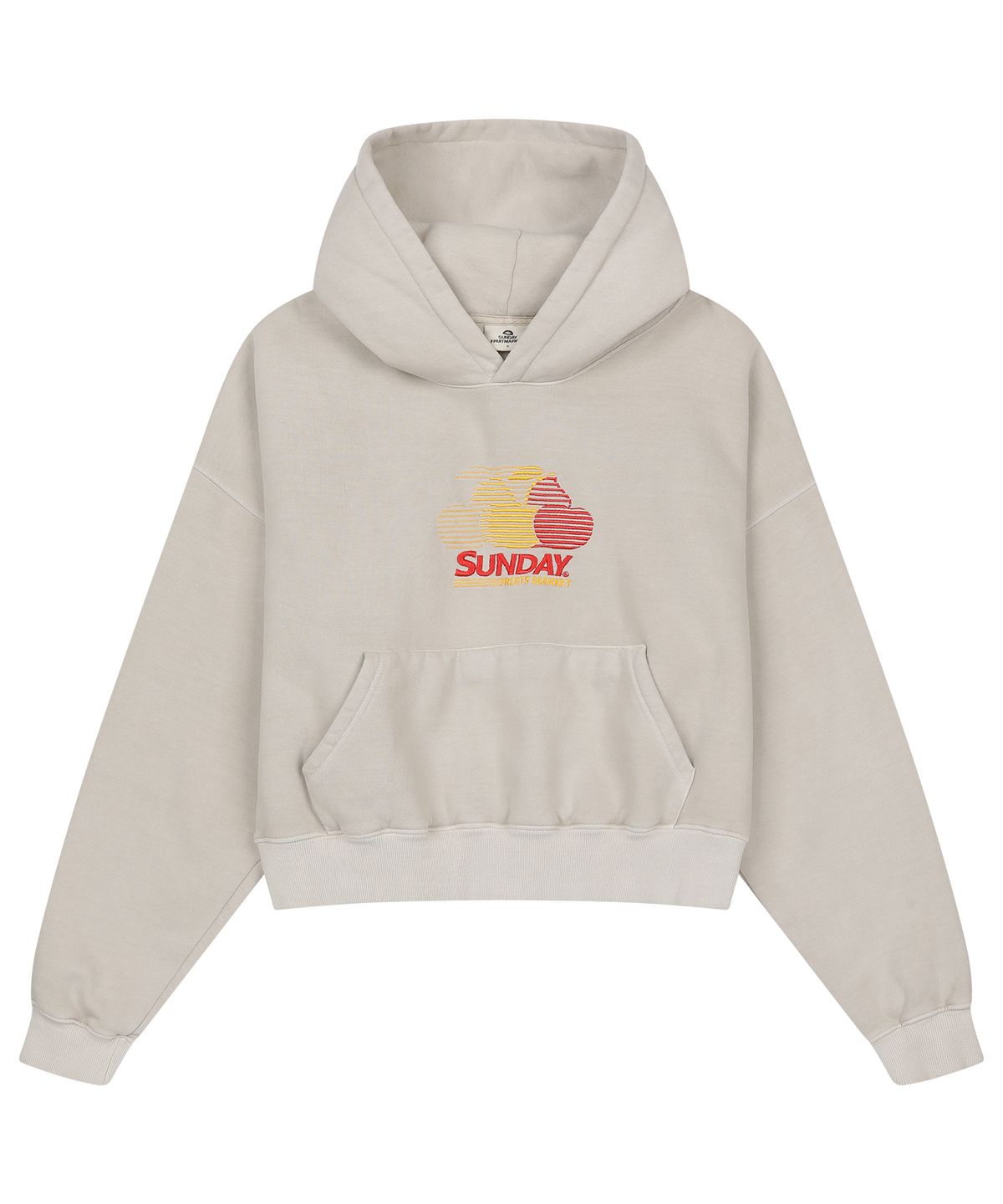 선데이후르츠마켓(SUNDAY FRUIT MARKET) W) PIGMENT CHERRY HOODIE BEIGE