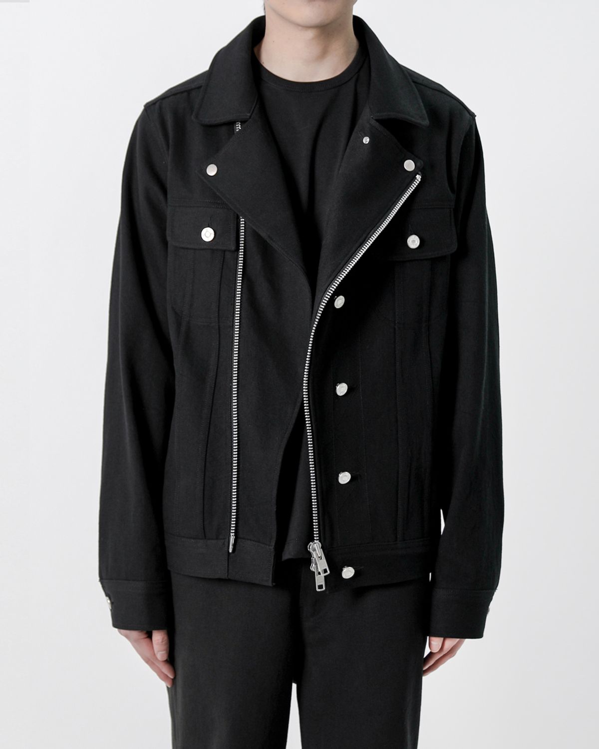 키류(KIRYU) WASHED DENIM RIDERS JACKET