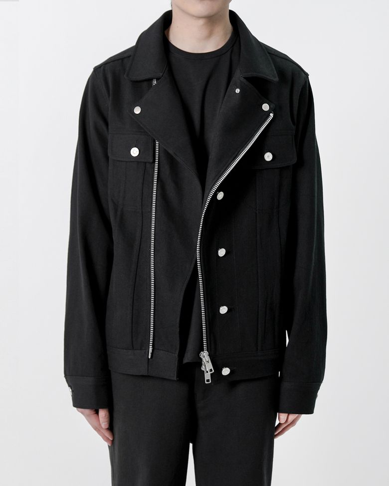 WASHED DENIM RIDERS JACKET