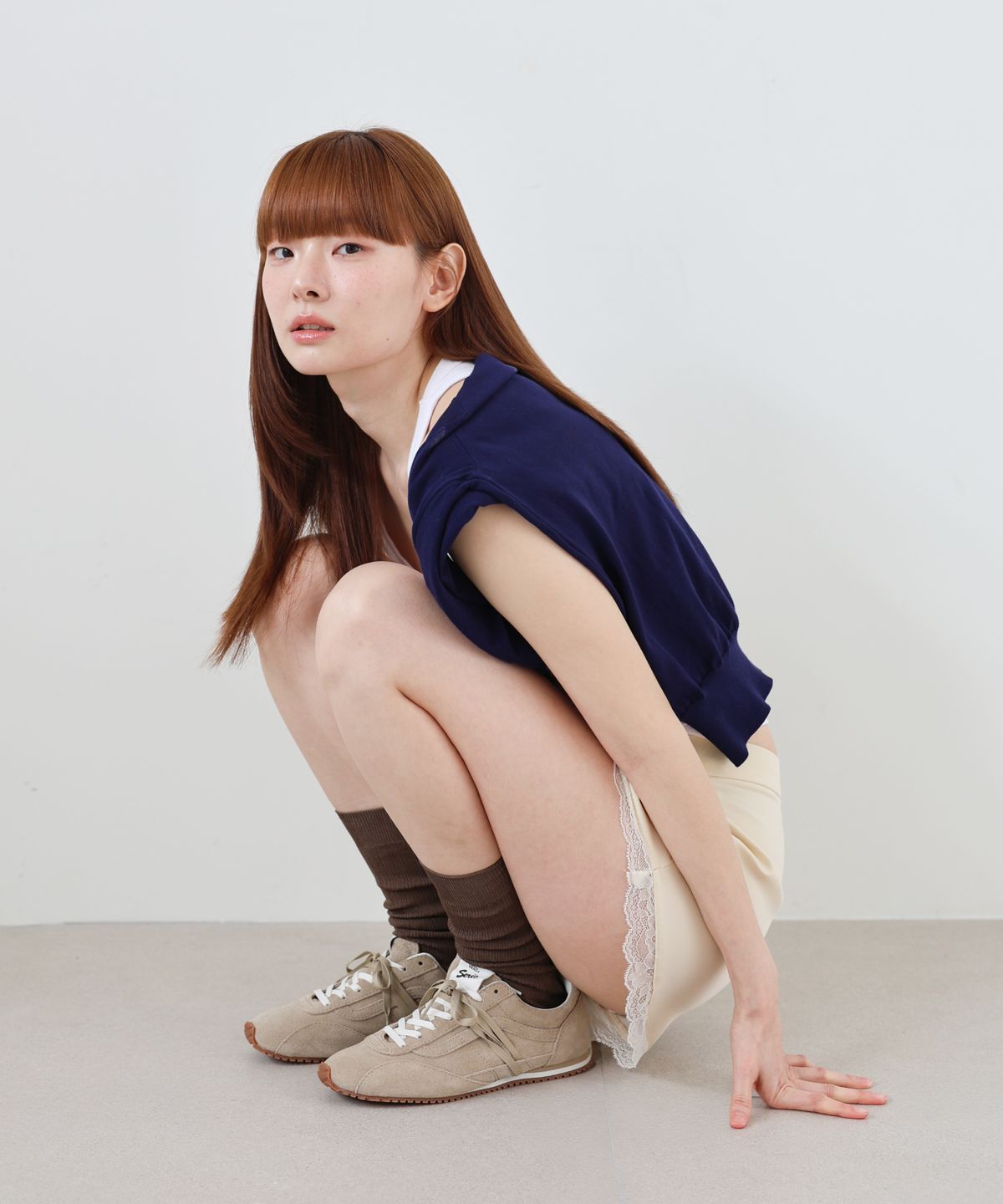 도넛바이닐샵(DONUTVINYLSHOP) loose middle socks (12colors)
