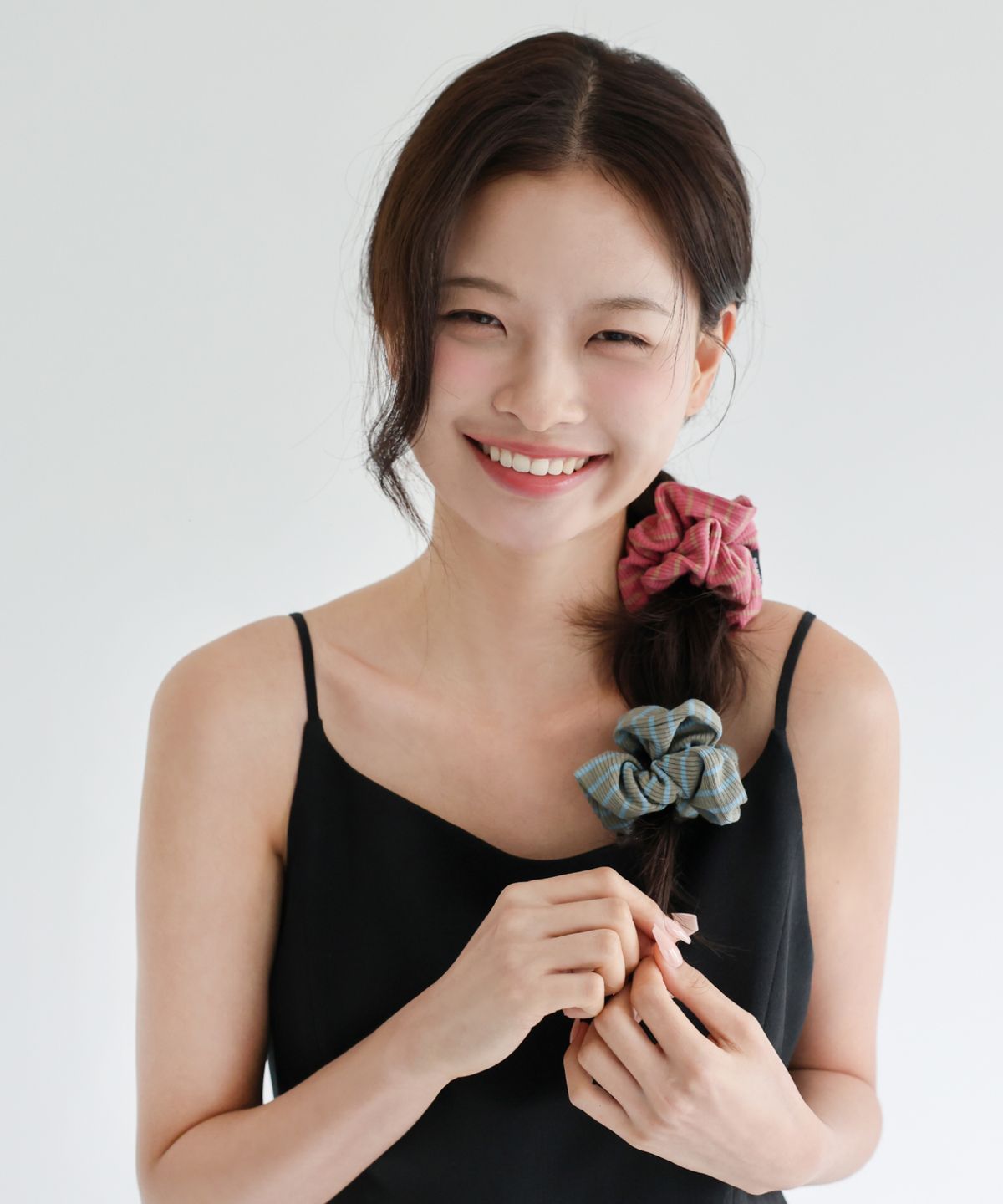 도넛바이닐샵(DONUTVINYLSHOP) stripe scrunchie (9colors)