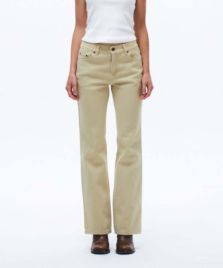 W) BASIC FLARE PANT BEIGE
