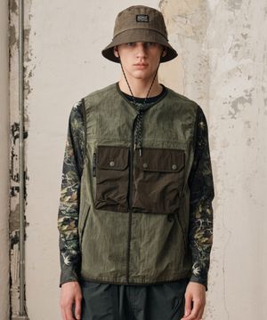 게일 왁스 포켓 베스트 (K BROWN)