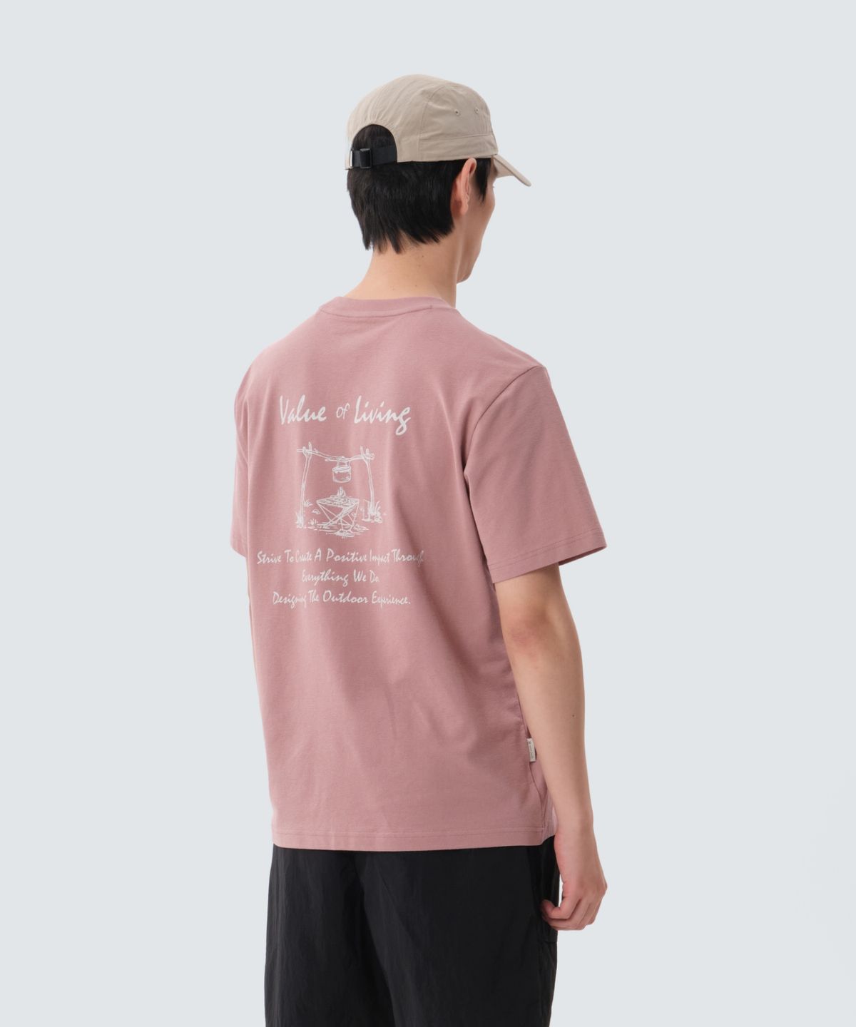 스노우피크 어패럴(SNOWPEAK APPAREL) 소로나 캠퍼 반팔 티셔츠 (S25MMFTS06) Deep Pink