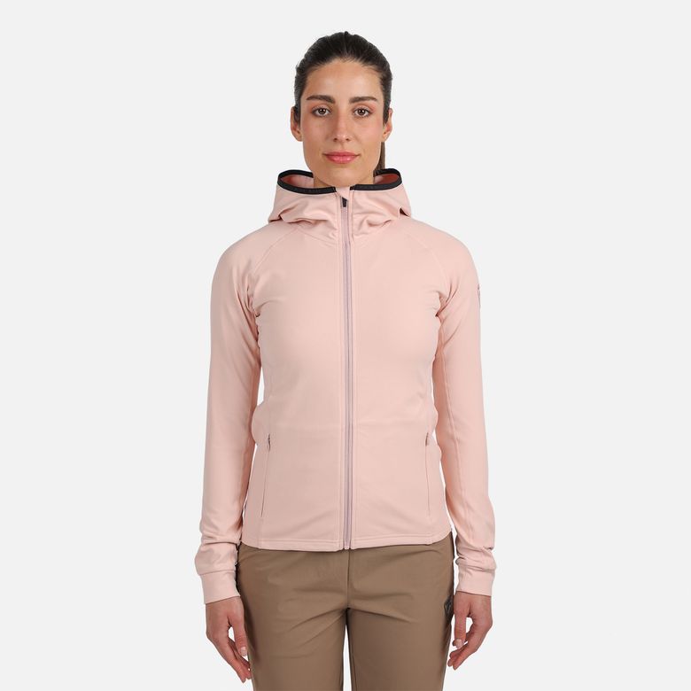 W MID LAYER THIN FZ - POWDER PINK