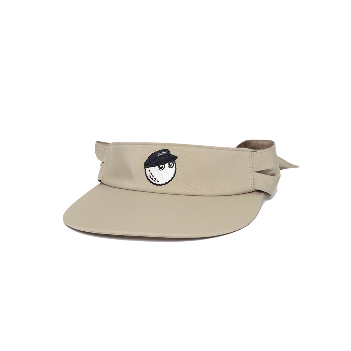 말본 골프(MALBON GOLF) 버킷 포인트 리본 바이저 BEIGE (WOMAN)