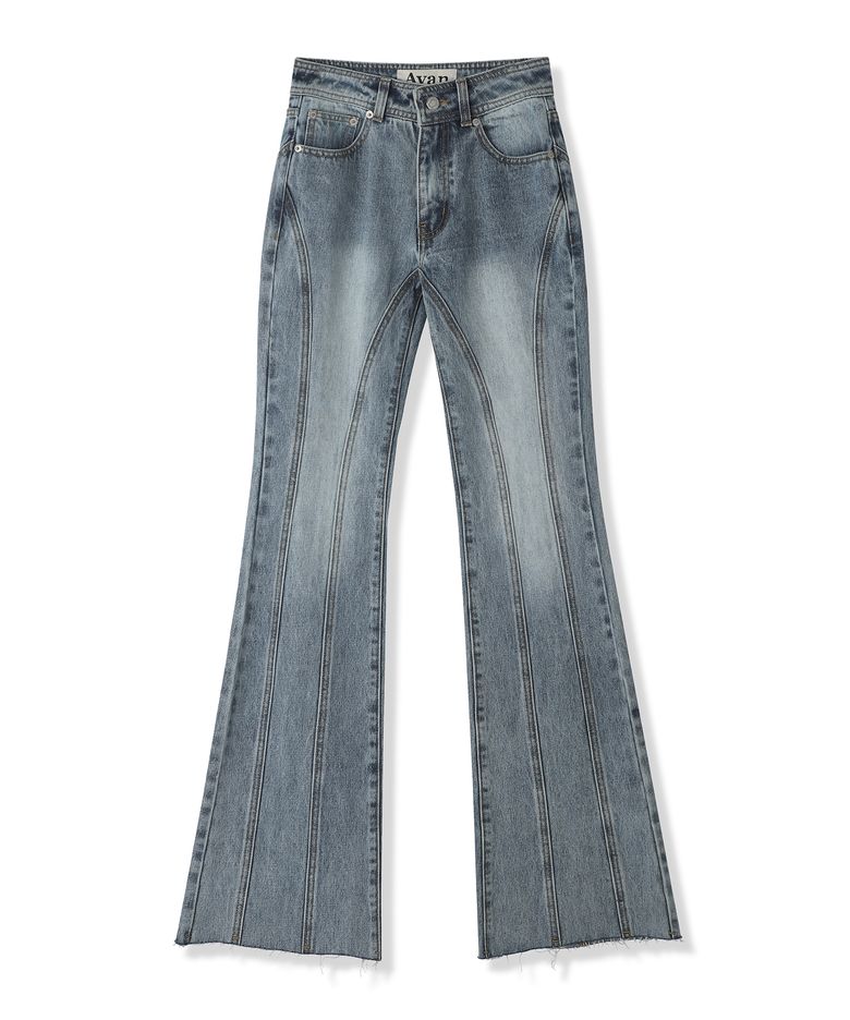 Thin Bootscut Pants WASHING LIGHT BLUE