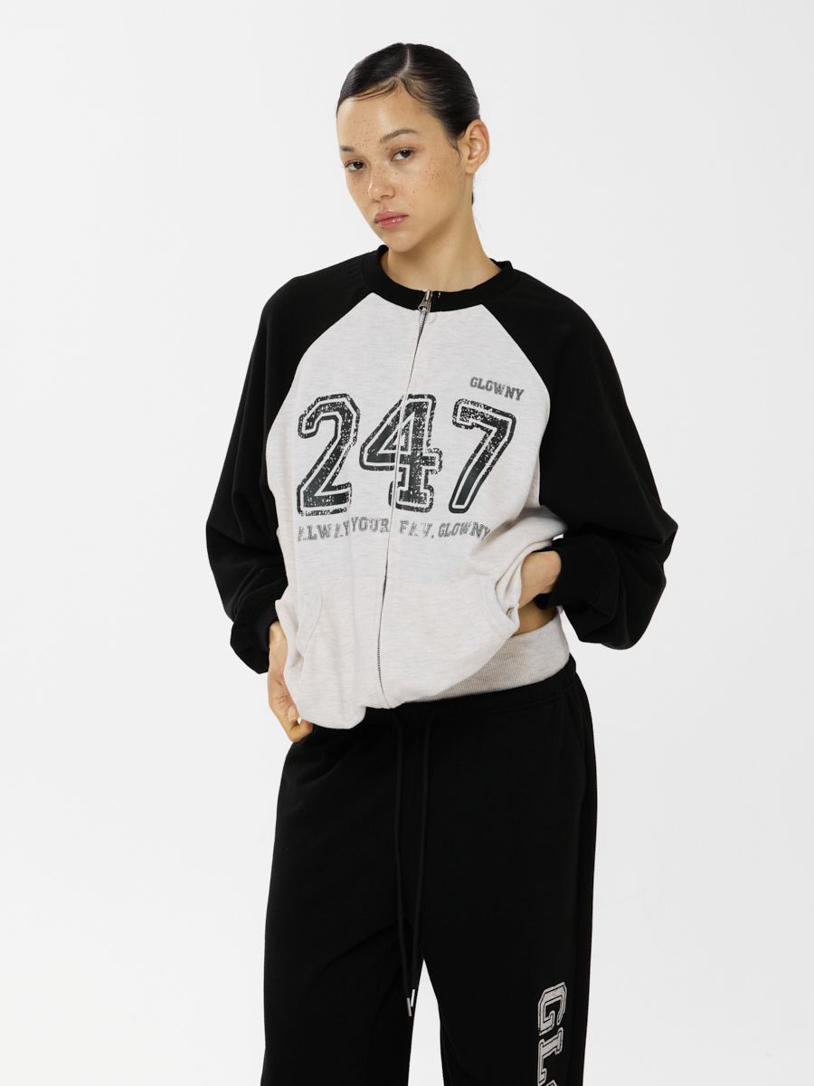 ★GLOWNY★247 JERSEY ZIP UP (OATMEAL)★正規品/韓国直送料込 MUSINSA公式 | GLOWNY 247 JERSEY ZIP UP (OATMEAL)