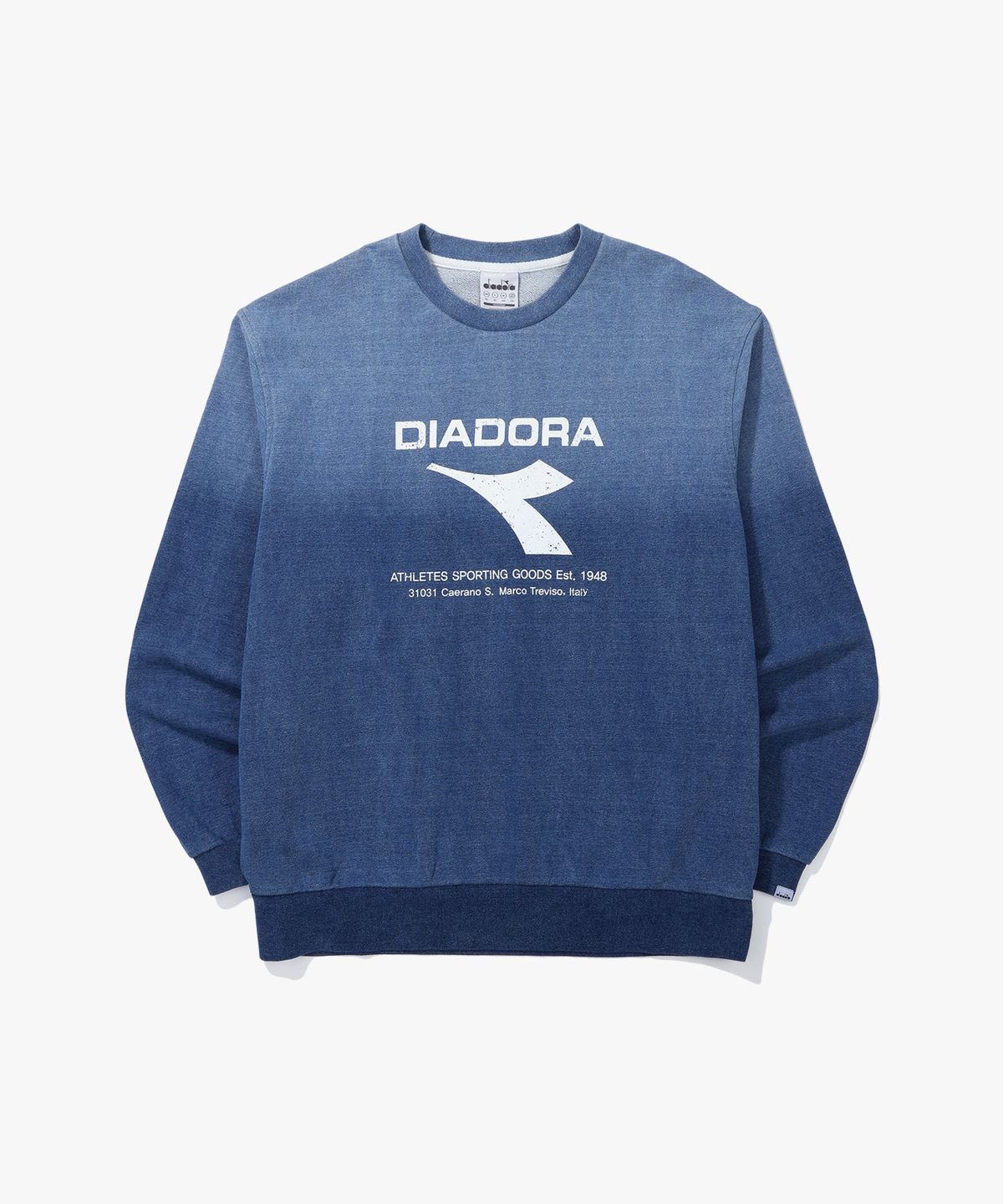 디아도라(diadora) 데님 워싱 맨투맨 DENIM