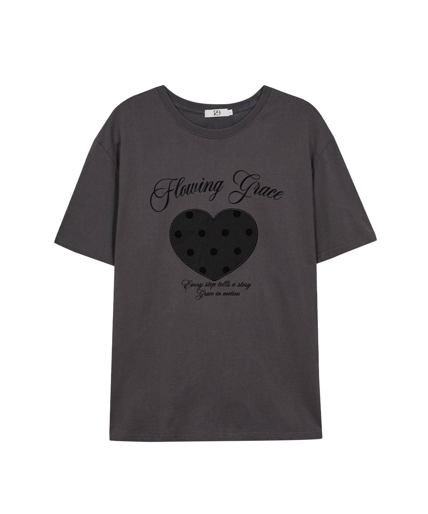 ★ILLIGO★ Lettering Overfit T-Shirt Charcoal 25SMTOP25CH MUSINSA | ILLIGO Dot Patch Overfit T-Shirt Charcoal
