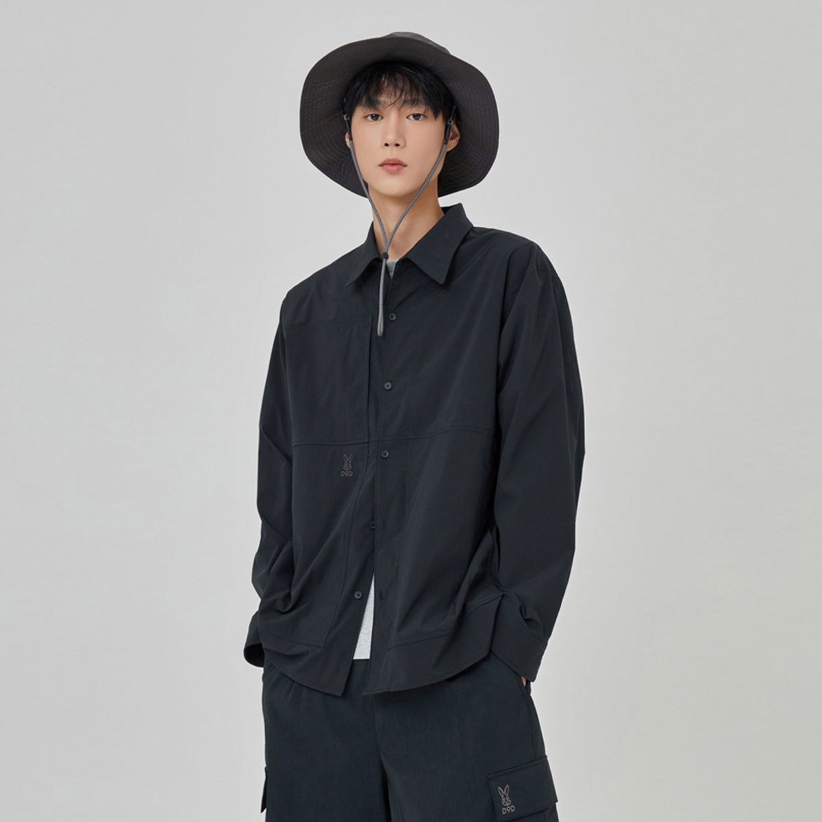 디오디(DOD) 미니멀 캠퍼 스텐다드 셔츠(BLACK)